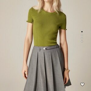 J. Crew Ruffle-trim T-shirt in TENCEL™
Iyocell blend